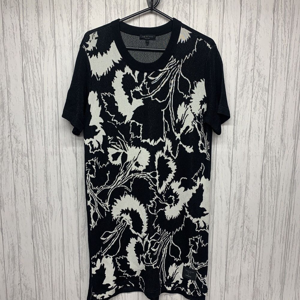 Womens Size M Rag & Bone Floral Knit Dress EUC